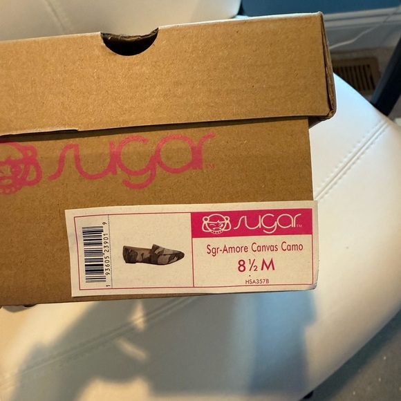 Sugar Amore Canvas Camouflage Loafers 8.5 New - Picture 7 of 7